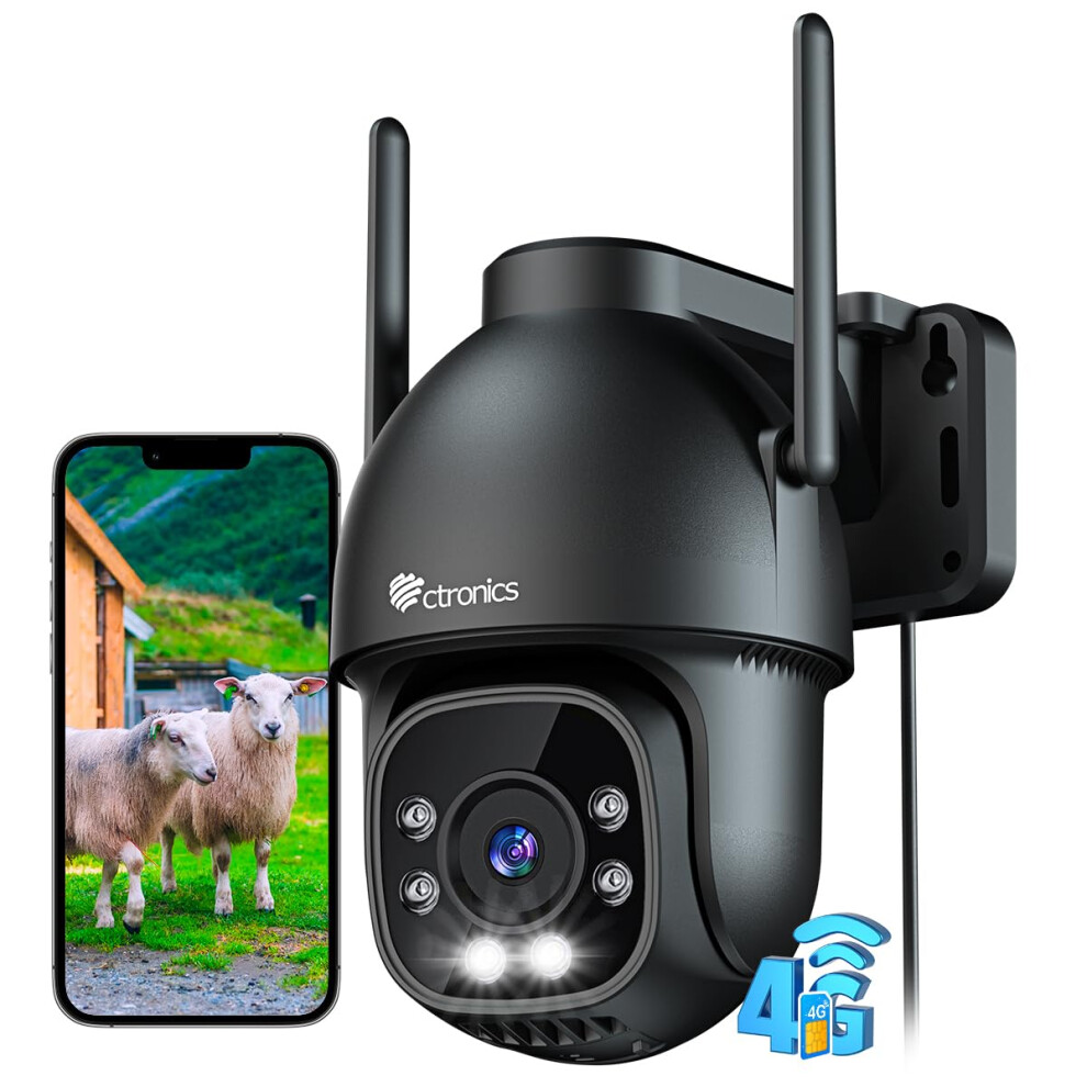 Ctronics 3G/4G Lte Cellular Security Camera Outdoo 15803351
