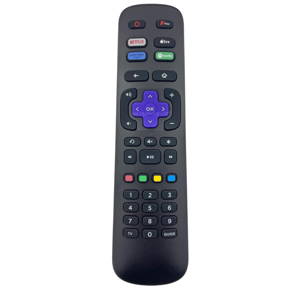 Original Replacement Tv Remote Control Compatible With Jvc Roku Lt-43Cr330 Smart Full Hd Hdr 4K Led 32954968