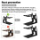 Faankiton Desktop Speaker Stands, Thickened Desk A 4