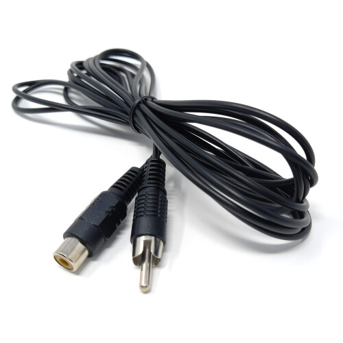 DRUT 3m RCA to RCA Socket Mono Single Phono Extens 1