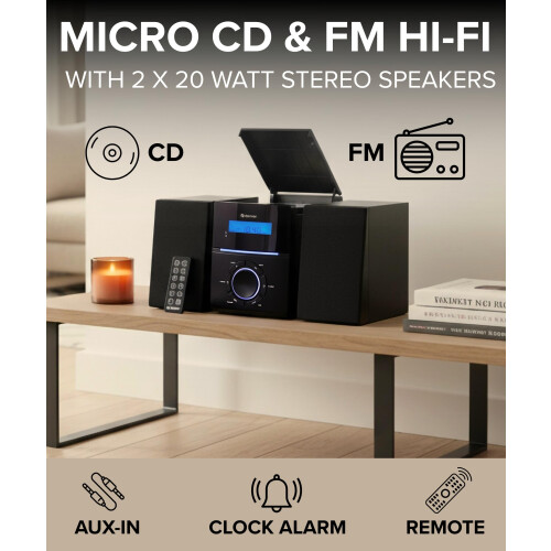 Denver Denver MCA-240 Compact Micro HiFi System with CD, 1