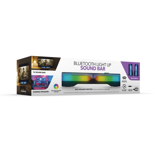 RED5 Bluetooth Light Up Sound Bar Detachable RGB L 2