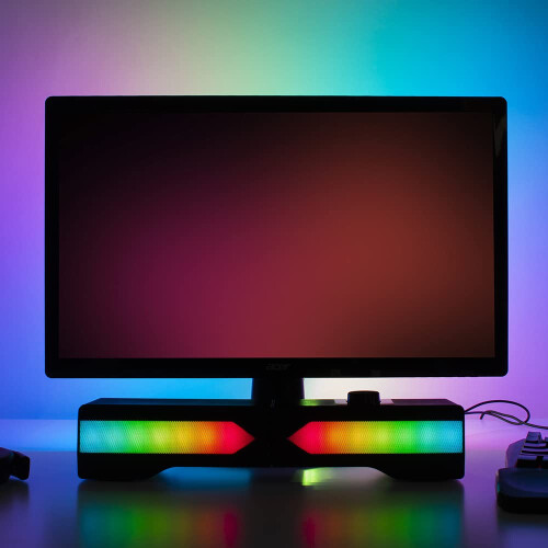 RED5 Bluetooth Light Up Sound Bar Detachable RGB L 1