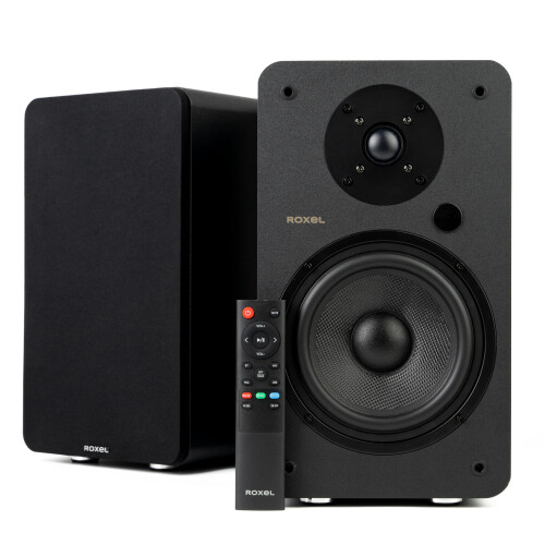 Roxel Roxel Onyx XL 120W Active Bookshelf Speakers, HiFi