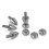 PrecisionGeek - M6 Speaker Spikes and Pads (Stainl 2