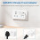 2-Pack Chinese to UK Plug Adapter,QRUIHC 2/3 Pin C 4