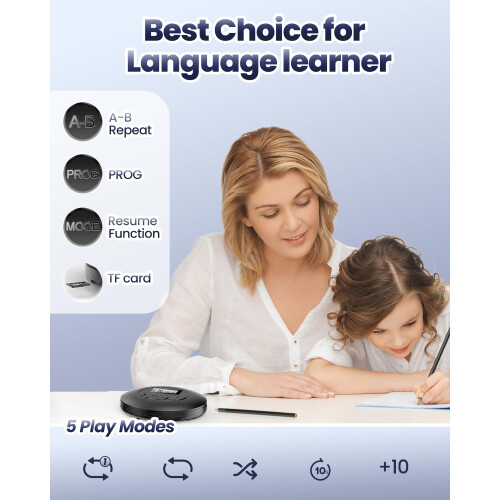 Personal CD Player 7 Hour Playtime, Compact Discma 2