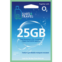 O2 Prepaid Data Sim Card. 25GB of 4G/5G Data for u