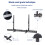 Medla Universal Soundbar Bracket Under or Above TV 4