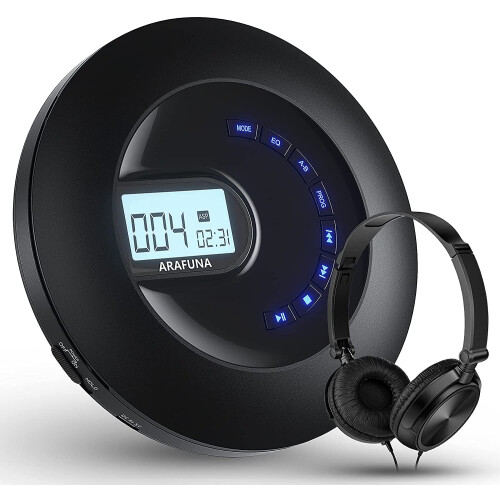 ARAFUNA CD Player Portable, Rechargeable Portable