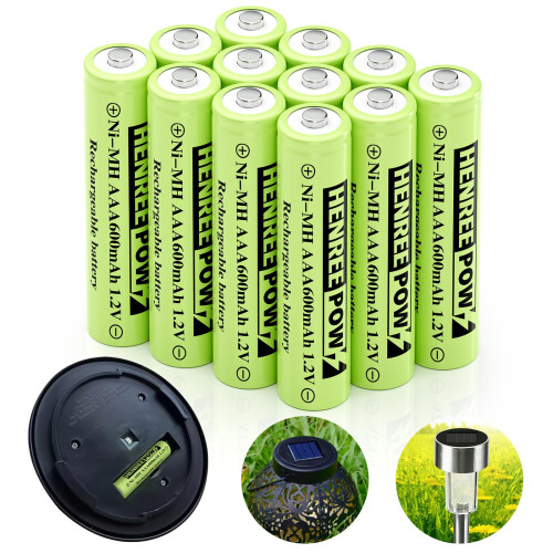 Henreepow AAA Rechargeable Battery, 1.2v AAA 600mA