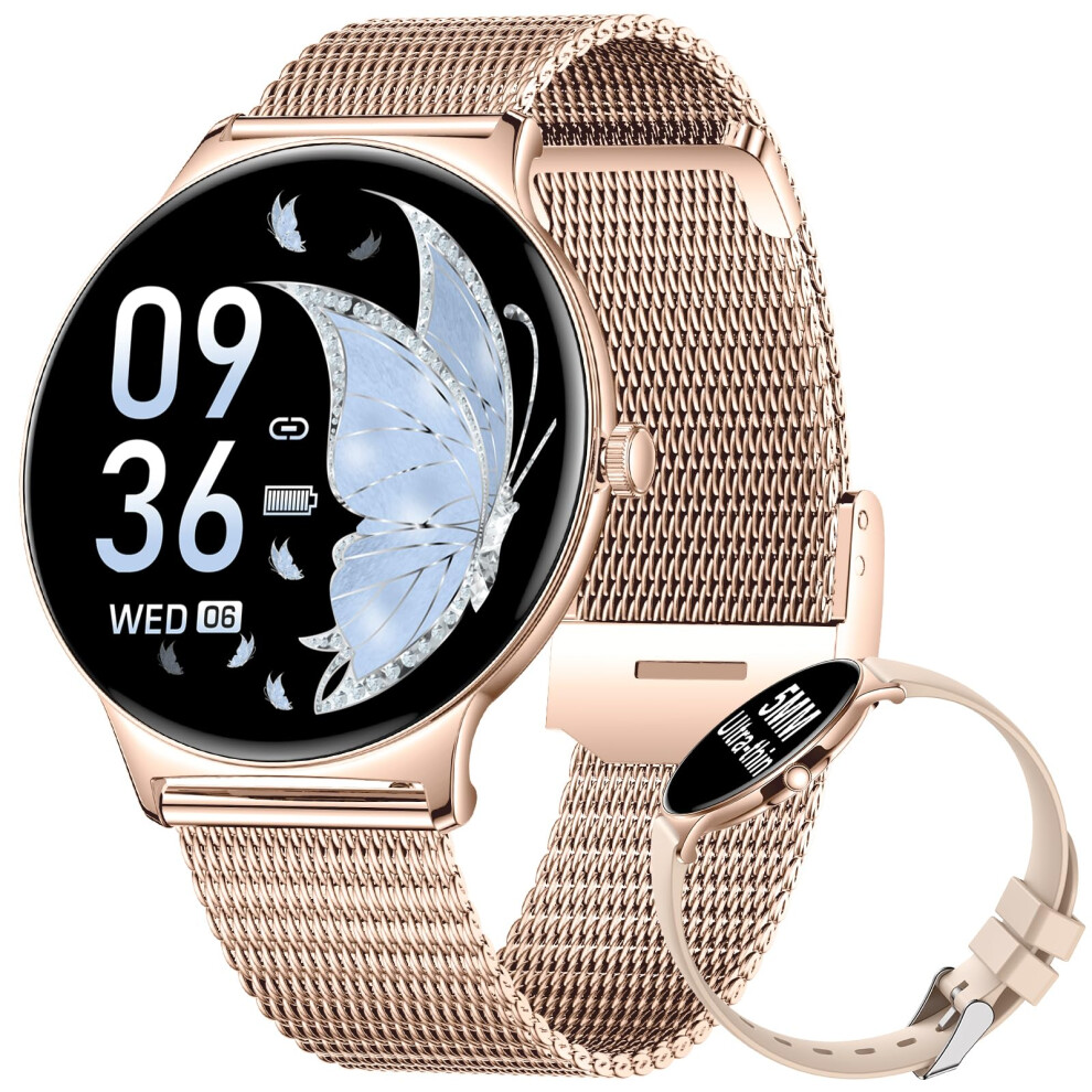 Benyar Smart Smart Watch For Women, 1.43" Amoled S Gold 80248118