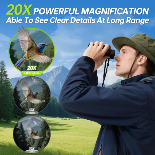 20x25 Compact Binoculars for Adults Kids - High Po 1