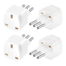4 Pack Italy Plug Adapter UK to Italy Plug Adapter