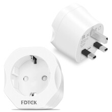 European to UK Plug Adaptor, FDTEK Plug Adapter 2