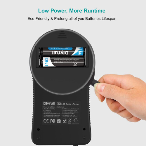 Dlyfull Universal Battery Tester with LCD Display 2