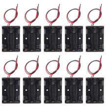AEDIKO 10pcs 3 AAA Battery Holder with Leads 3x 1.