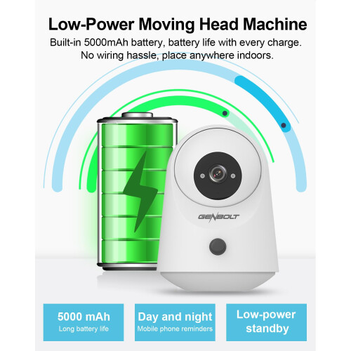 GENBOLT 2K WiFi Indoor House Security Camera Wirel 1