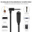 Right Angle 6.35 male to female cable, 1/4 Stereo 4