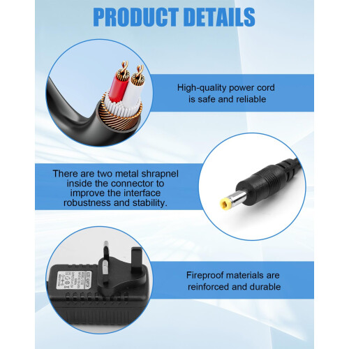15W 12V 1.25A Power Adapter Compatible with Echo D 2