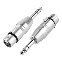 XLR to Jack TRS Adapter,2pcs 1/4 Inch TRS Male to