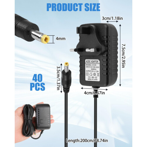 15W 12V 1.25A Power Adapter Compatible with Echo D 1