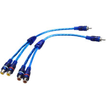 RCA Phono Splitter Y Cable (2 Female to 1 Male, 30