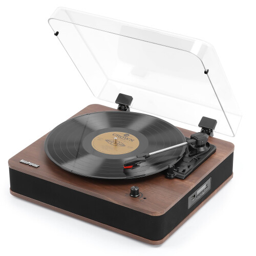 Retrospiler Record Player, Bluetooth Input & Outpu