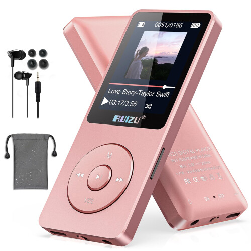 32GB MP3 player with Bluetooth 5.3, ultra-light (3