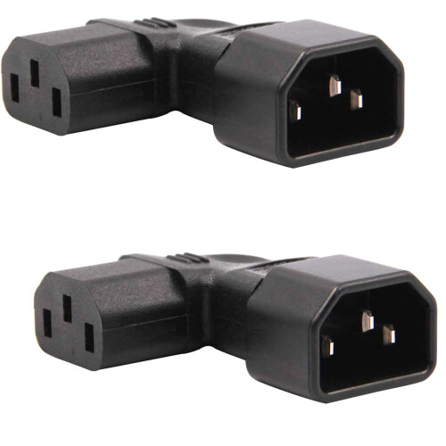 MejaRizon 2 Pack 90 Degrees Turn Right, IEC 320 C1