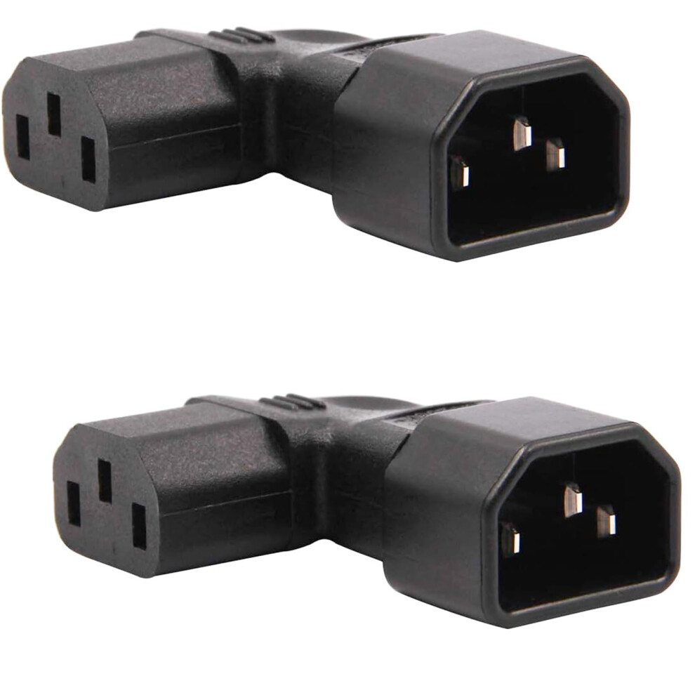 Photos - Cable (video, audio, USB) MejaRizon 2 Pack 90 Degrees Turn Right, IEC 320 C1