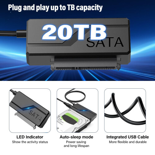 Nzkeuf Universal USB 3.0 to SATA/IDE Adapter Kit – 2