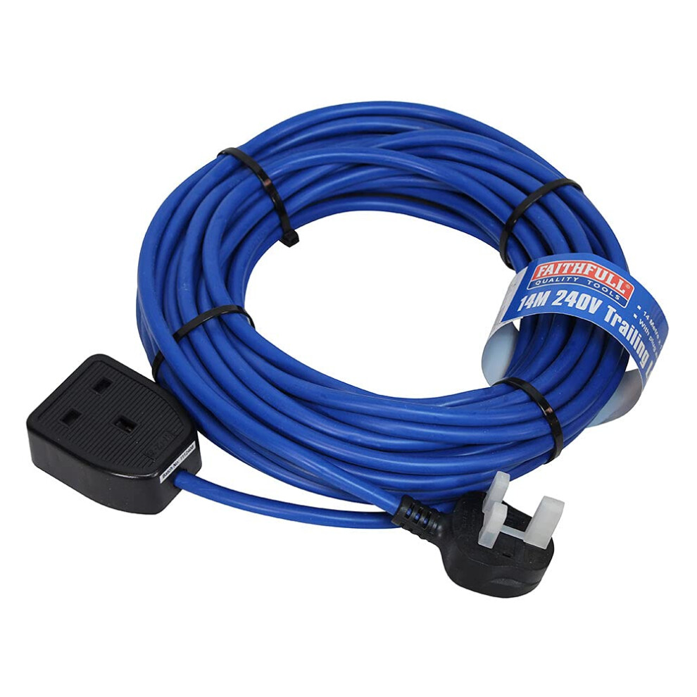 Faithfull Fpptl14m 14 Metre Mains Trailing Lead Ex