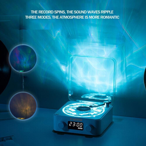 Wave Vinyl Bluetooth Speaker with Adjustable Ambie 1