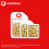 Pay As You Go SIM Card Pack Vodafone UK Network 3