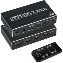 HDMI Matrix 2x2 Matrix Switch 2 in 2 Out Switcher