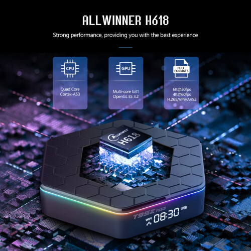 Android TV Box 12.0, T95ZPlus Android Box with 4GB 2