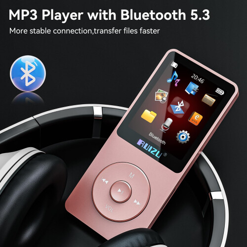 32GB MP3 player with Bluetooth 5.3, ultra-light (3 1