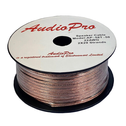 AudioPro Speaker Cable Wire 22 AWG (2 x 29 Strands 2