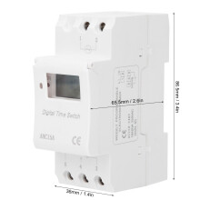 Digital Time Switch AHC15A LCD Rail Control 220V 16A 86.5mm
