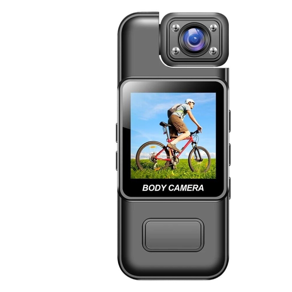 Mini Body Camera With Infrared Night Vision, 8H Recording, Secure Clip, Supports 128Gb Tf Card 9094768948385