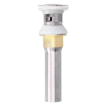 Bonde de lavabo anti-débordement, bouchon de vidange escamotable en acier inoxydable de haute qualité, conception anti-obstruction, construction en