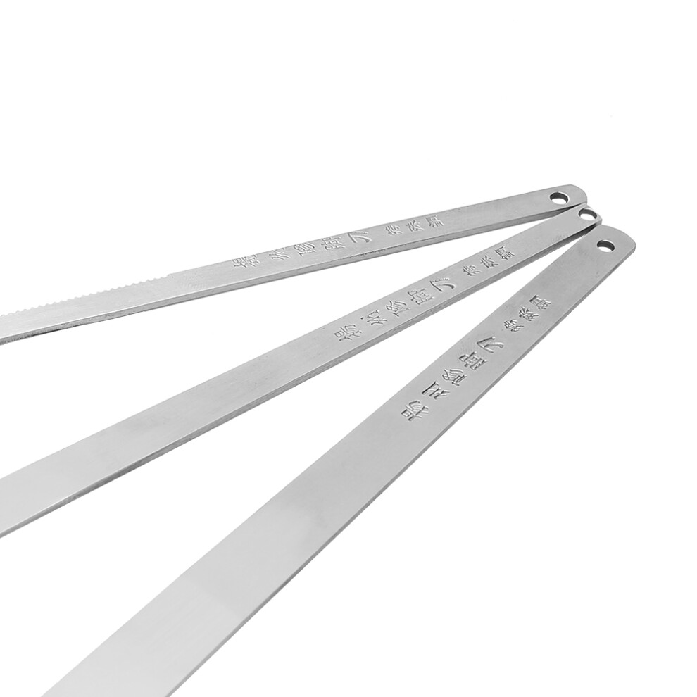 Stainless Steel Pedicure Nail Kit, 3-Piece Professional Manicure Tools