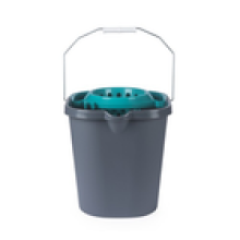 Beldray Mop Bucket Wringer – 16L Easy Pour Durable with Handle GreyBlue