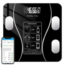 Scales Electronic 180KG Digital Bathroom LCD Display Home Body Fat BMI Monitor
