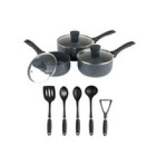 Russell Hobbs 8pc Pan Utensil Set – NonStick Saucepans Induction Easy Clean