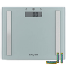 Salter Digital Scale Body Analyser Bathroom Weight BMI Body Fat Water Compact