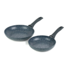 Russell Hobbs Frying Pan Set 2 Piece NonStick Blue Marble Aluminium 20/24 cm