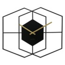 Acctim Addison Large Wall Clock Quartz Hexagonal Geometric Painted Metal 55cm