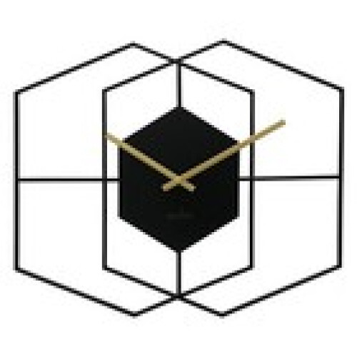 Acctim Acctim Addison Large Wall Clock Quartz Hexagonal Geometric Painted Metal 55cm